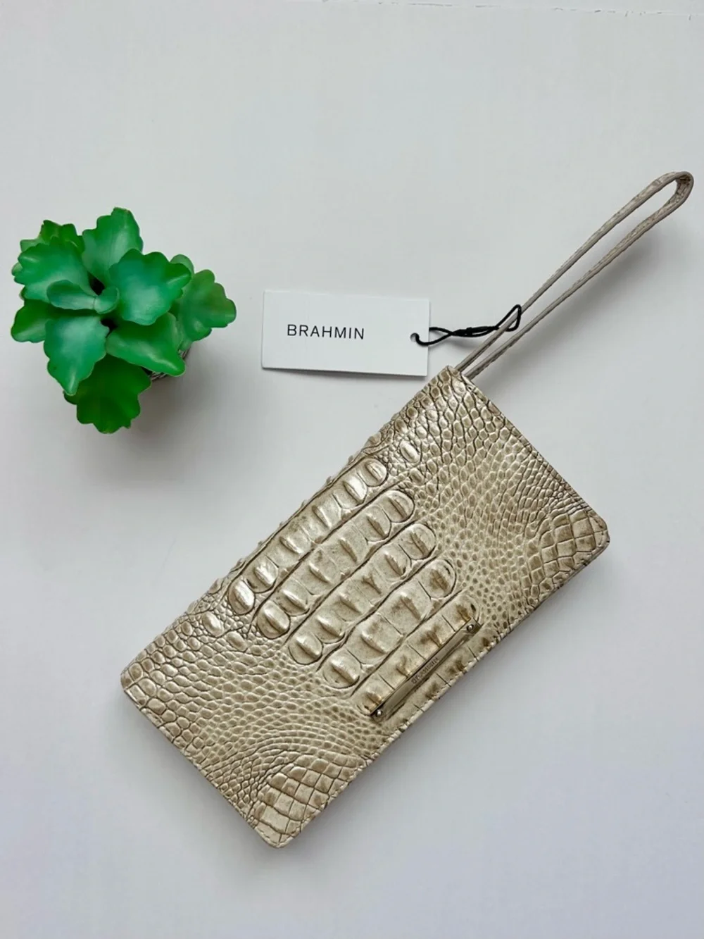 Brahmin AnnMarie Wallet Stardust Melbourne Genuine Leather Clutch Wristlet NWT